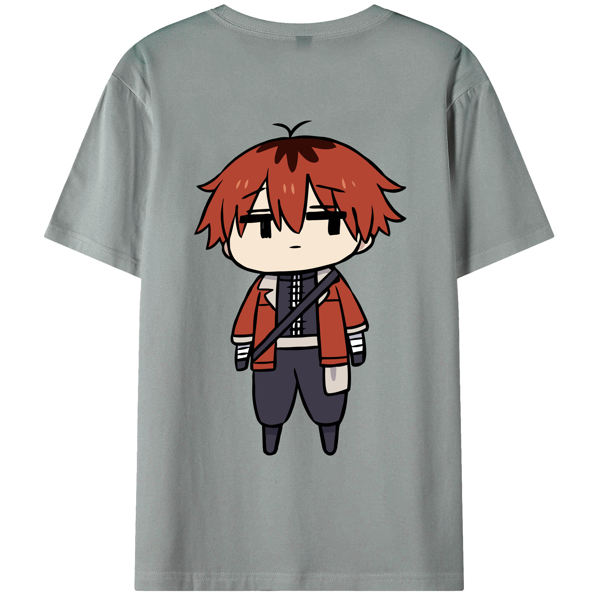 （画像用） 葬送のフリーレン Frieren 綿100％ メンズ半袖Tシャツ（バックプリント） 通気性
